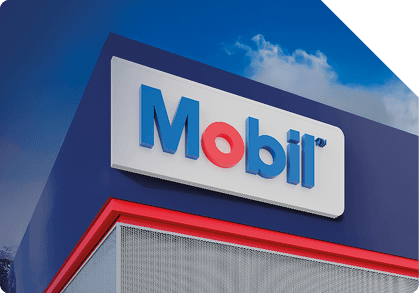 Fachada de oficina automotiva Mobil.