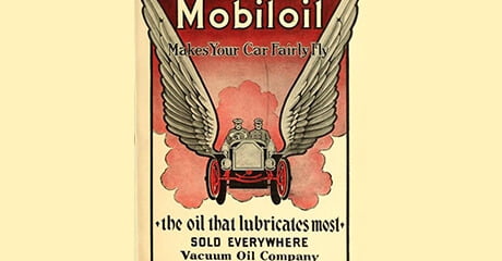 Em 27 de janeiro de 1920, a marca Mobiloil é registrada nos Estados Unidos pela Standard Oil Company of New York. 