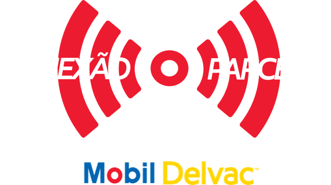 Logo Conexão Parceira e logo Mobil Delvac™.