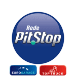 Logo da marca Rede Pit.Stop, parceira da Mobil